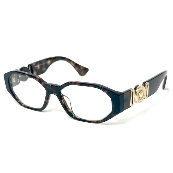 Versace Mod 3320-U 108 Brown and Gold Women's Glasses 3320 U New Authentic - Picture 6 of 10